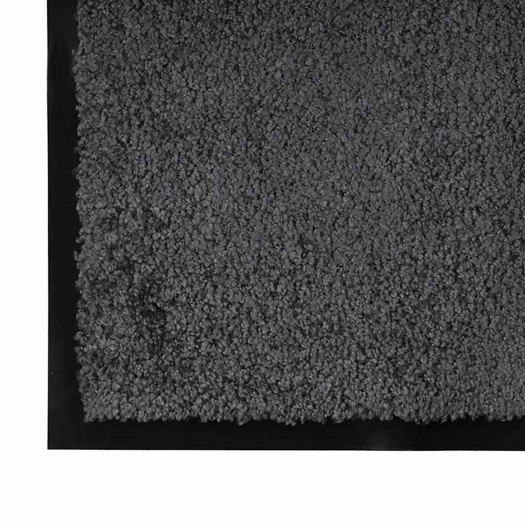 Fußmatte Anthrazit 80 x 120 x 1,2 cm Teddystoff