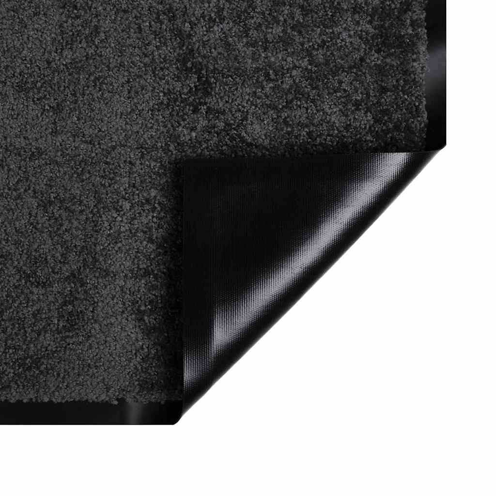 Fußmatte Anthrazit 80 x 120 x 1,2 cm Teddystoff