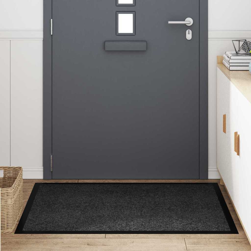 Fußmatte Anthrazit 80 x 120 x 1,2 cm Teddystoff