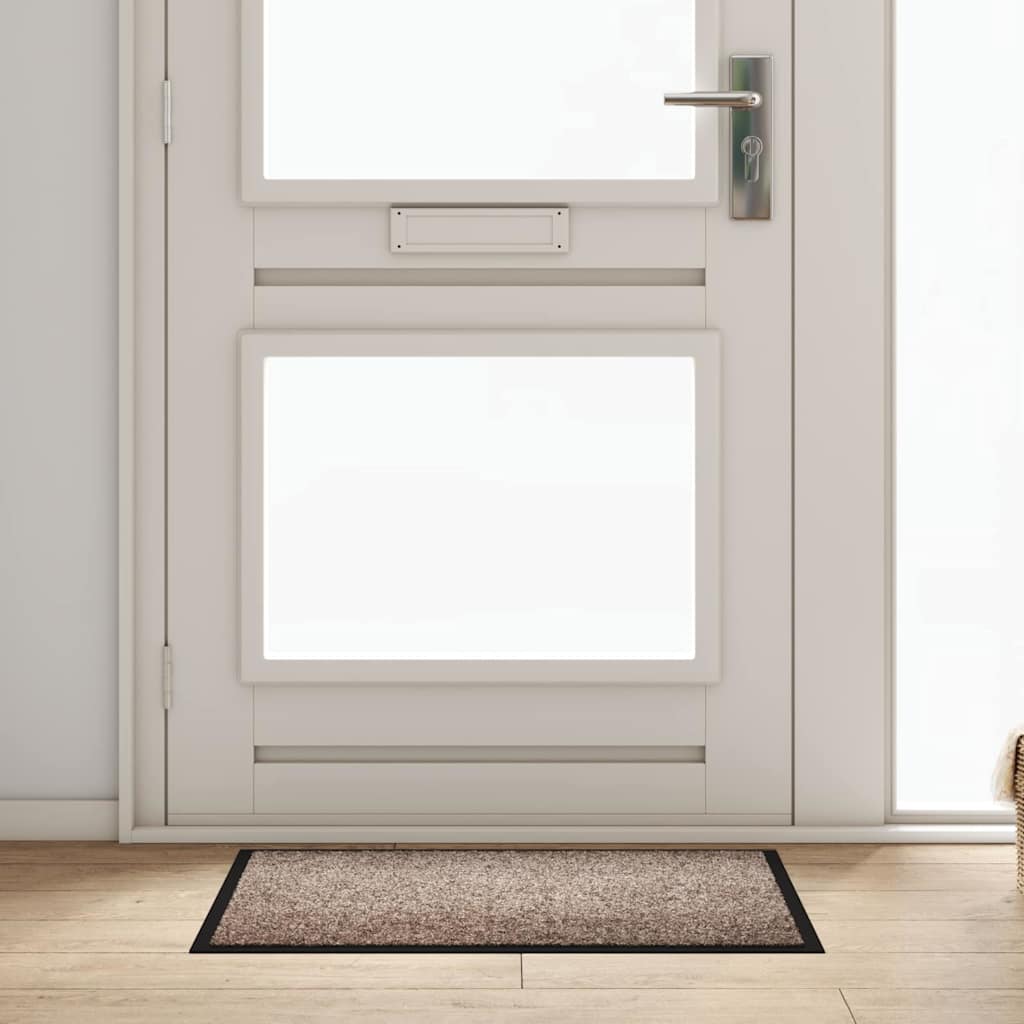 Fußmatte Beige 60 x 80 x 1.2 cm Teddystoff