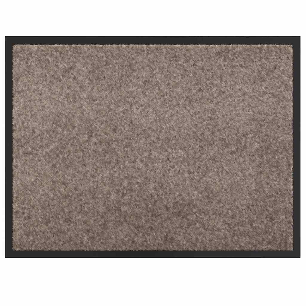 Fußmatte Beige 80 x 60 x 1,2 cm Teddystoff