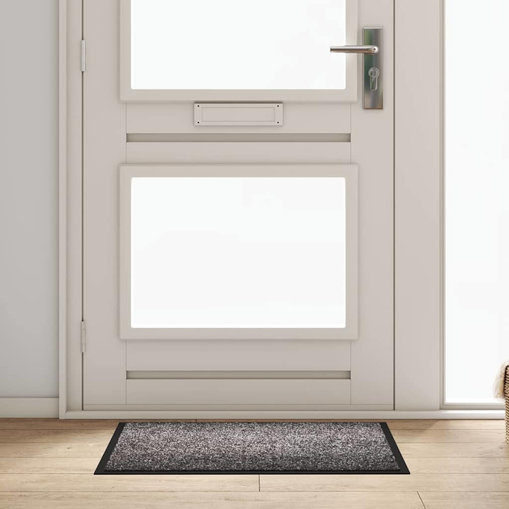 Fußmatte Hellgrau 60 x 80 x 1.2 cm Teddystoff