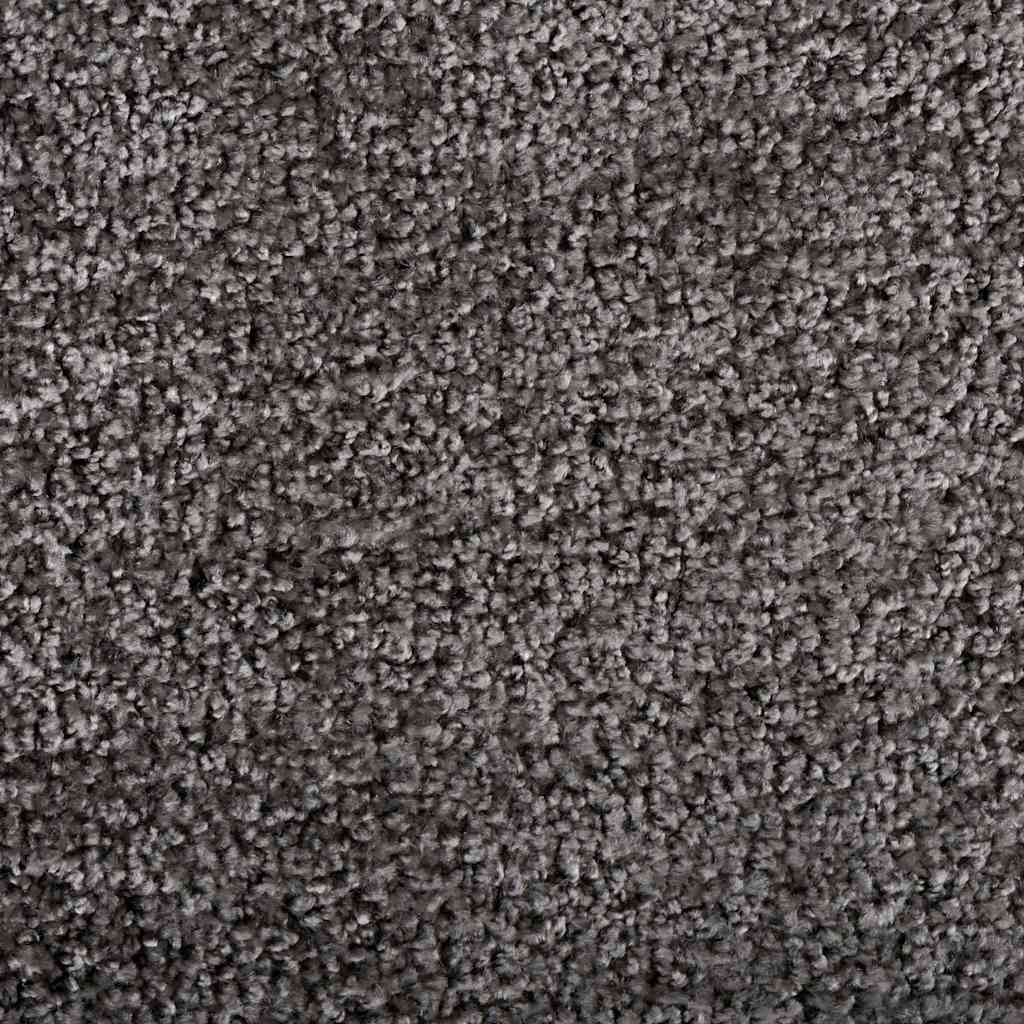 Fußmatte Hellgrau 60 x 80 x 1.2 cm Teddystoff