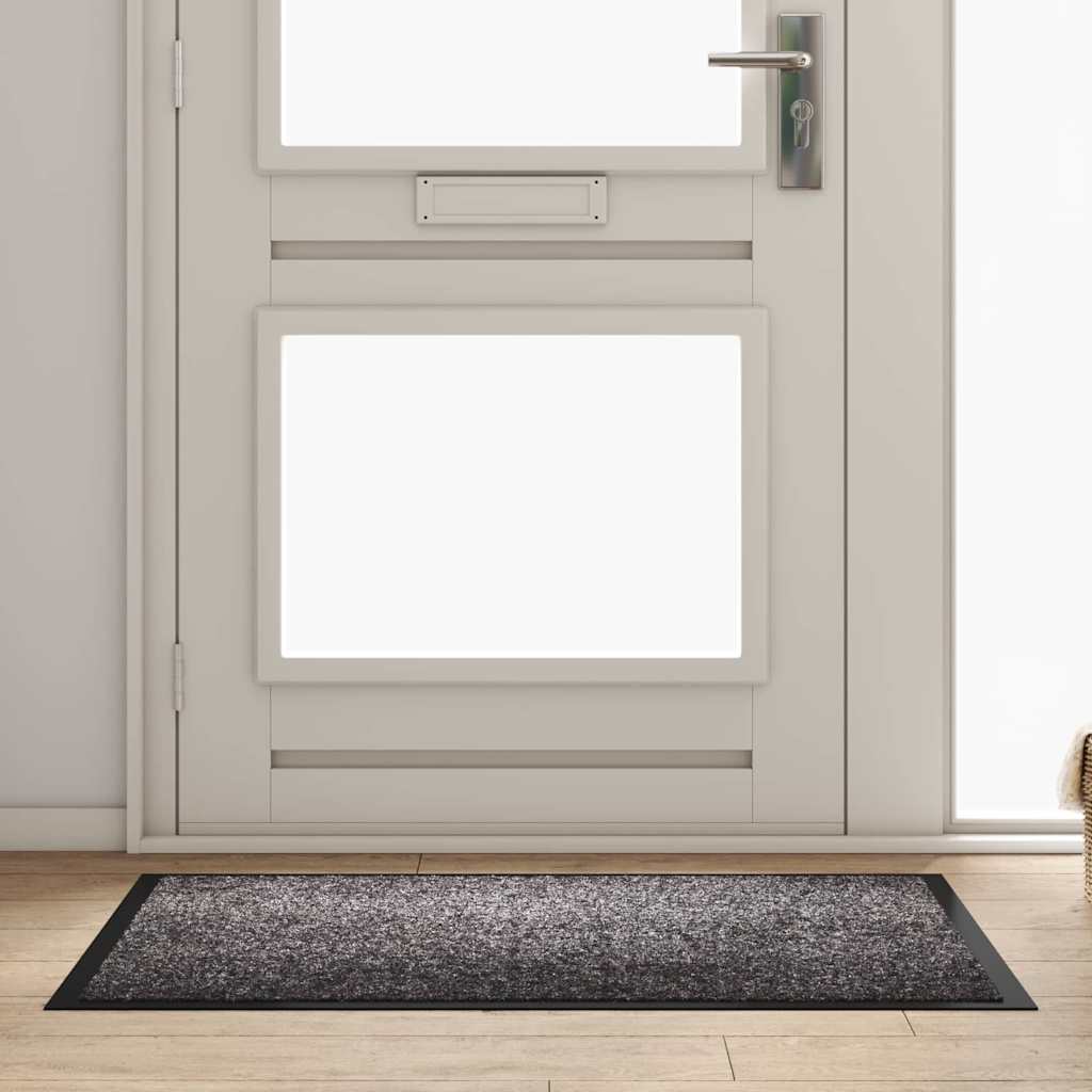 Fußmatte Hellgrau 80 x 120 x 1.2 cm Teddystoff