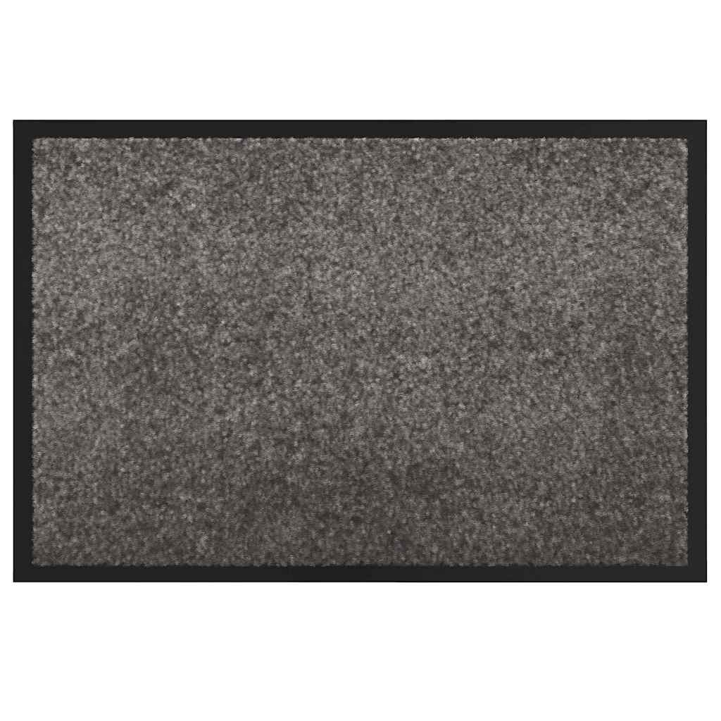 Fußmatte Hellgrau 80 x 120 x 1.2 cm Teddystoff