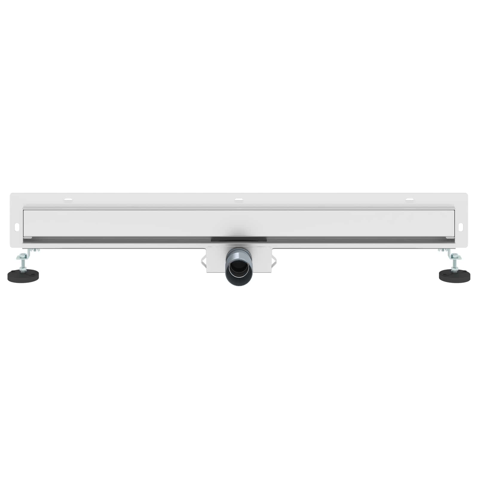 Wandmontierter Duschablauf Silber 80 cm Edelstahl 304
