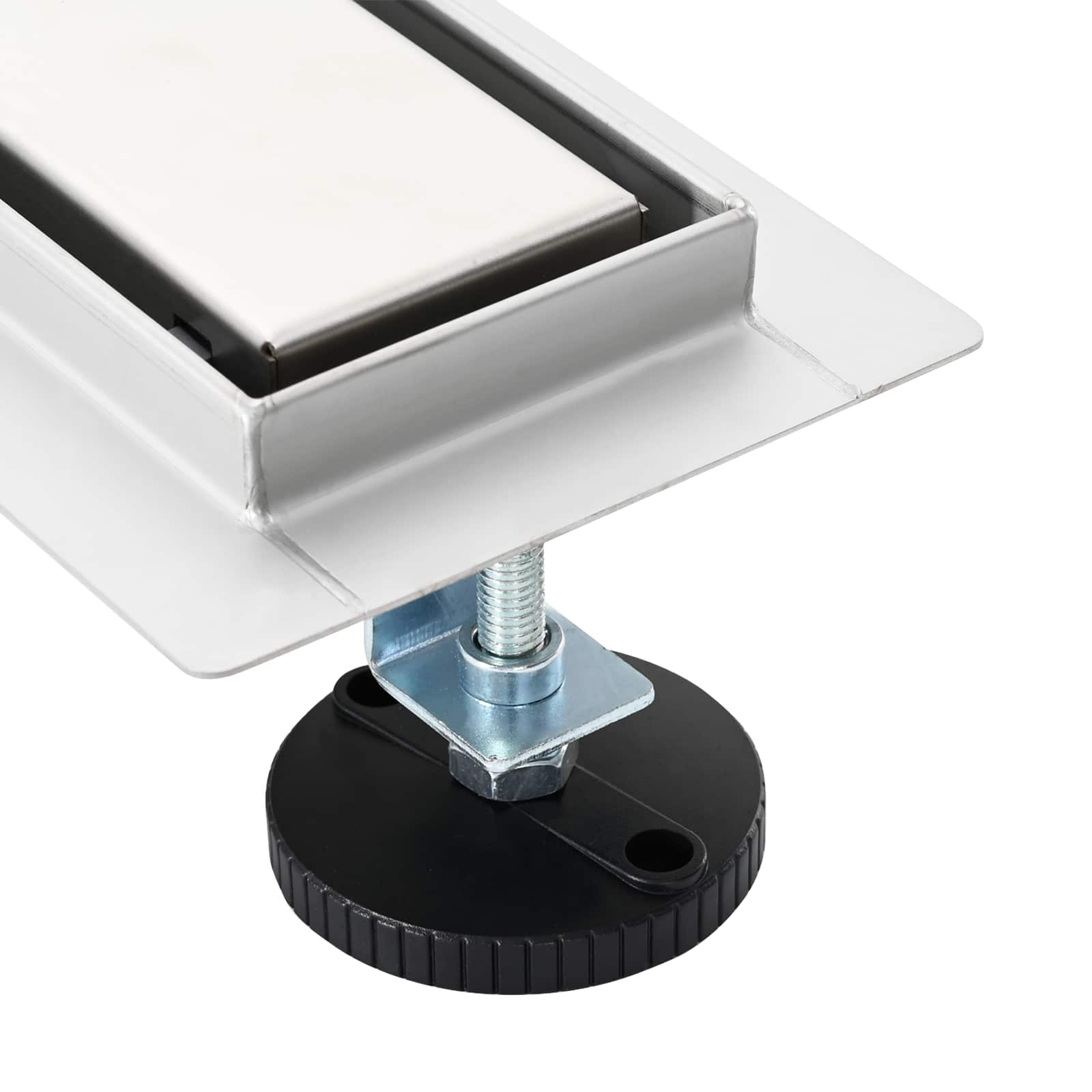 Duschablauf 2-in-1 mit 360° Siphon Silber 100 cm Edelstahl 304