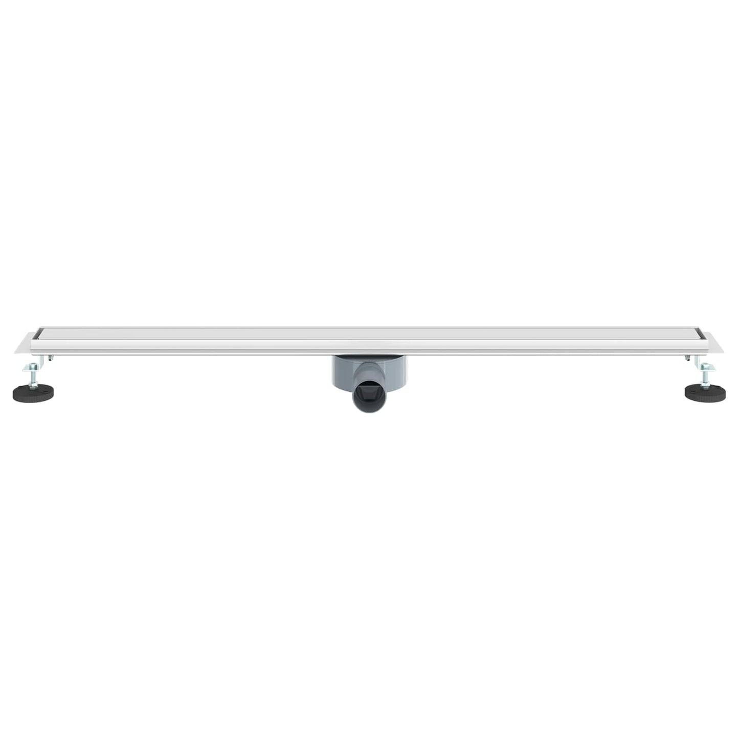 Duschablauf 2-in-1 mit 360° Siphon Silber 100 cm Edelstahl 304