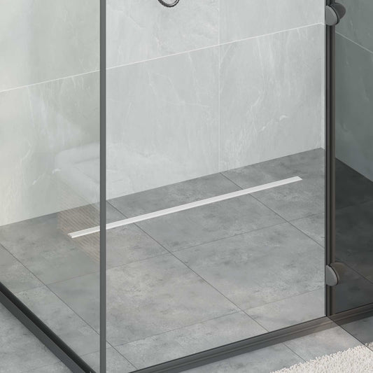 360° Duschablauf mit slim Modell Silber 80 cm Edelstahl 304