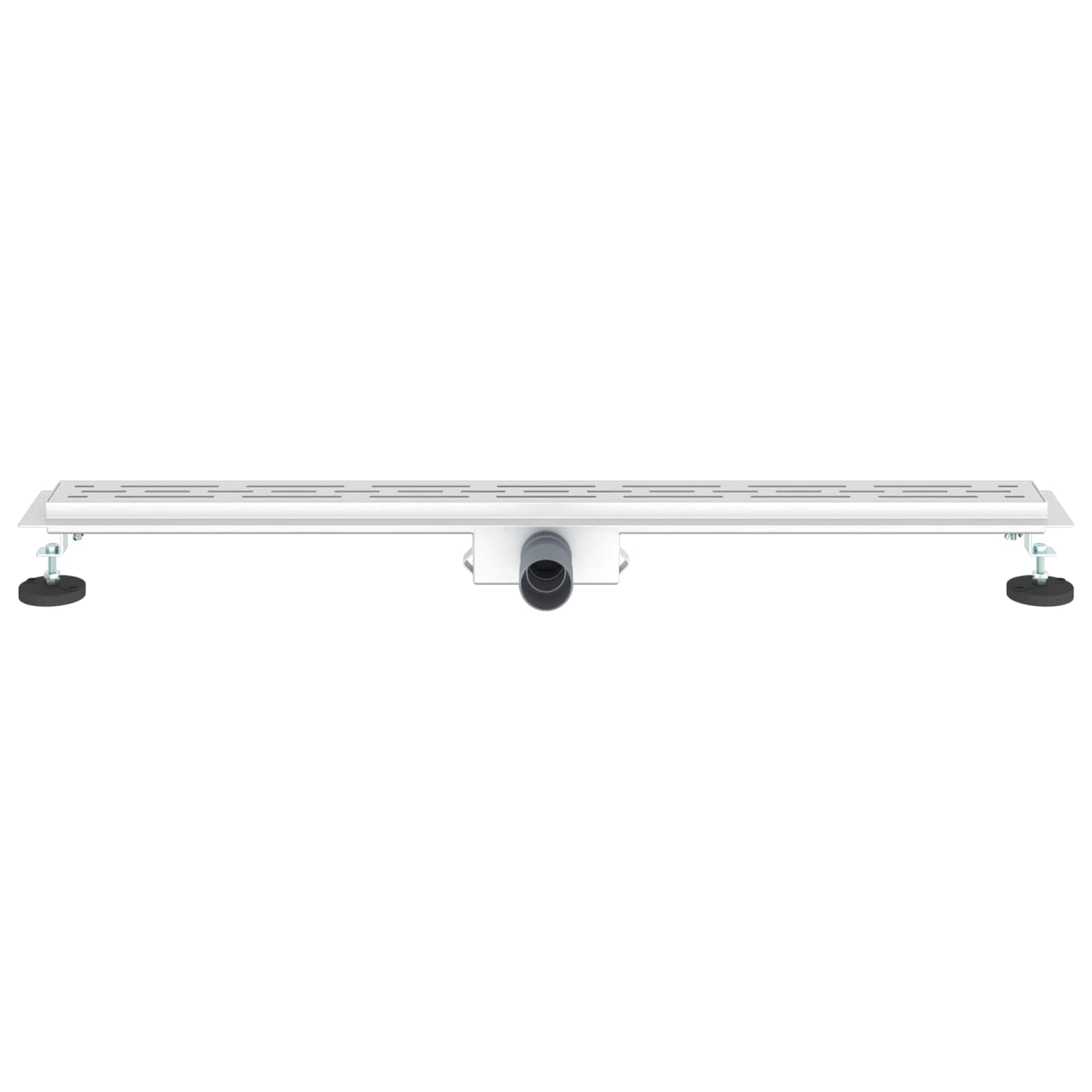 Duschabfluss mit Liniendesign Silber 90 cm Edelstahl 304