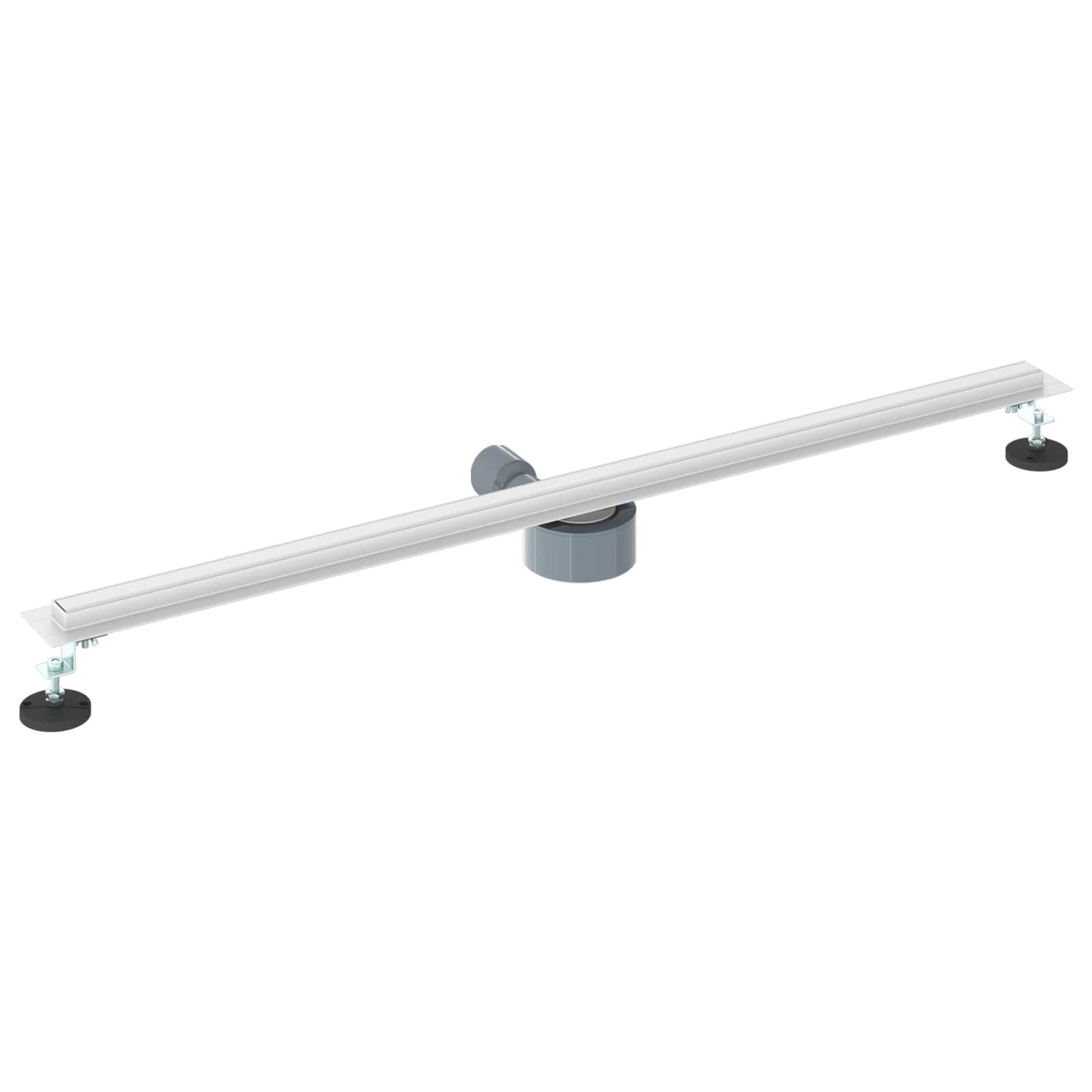360° Duschablauf mit slim Modell Silber 100 cm Edelstahl 304