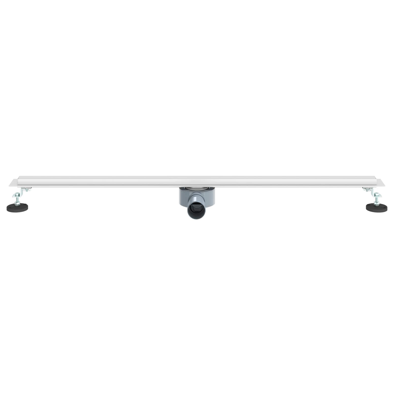 360° Duschablauf mit slim Modell Silber 100 cm Edelstahl 304