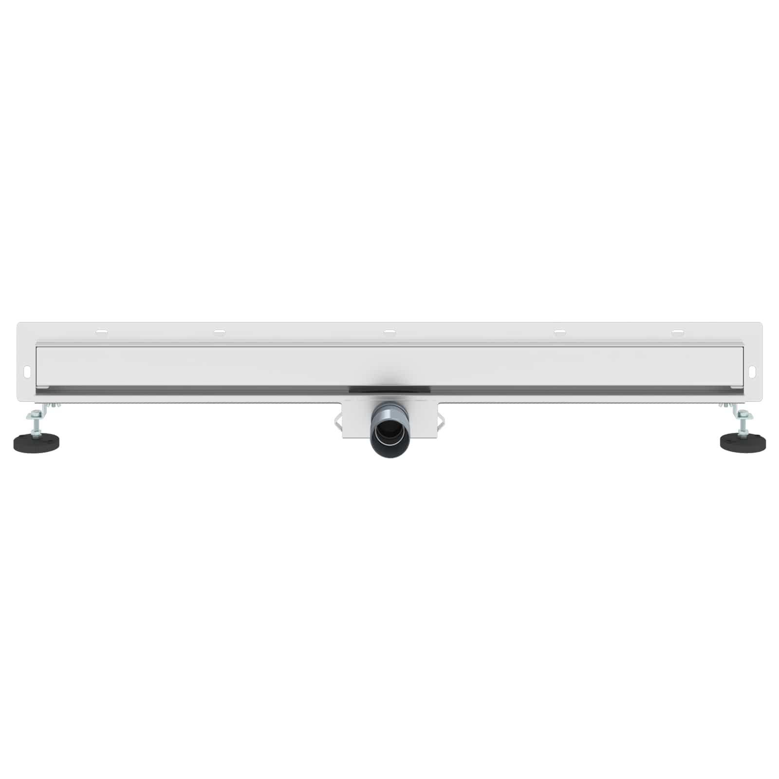 Wandmontierter Duschablauf Silber 90 cm Edelstahl 304