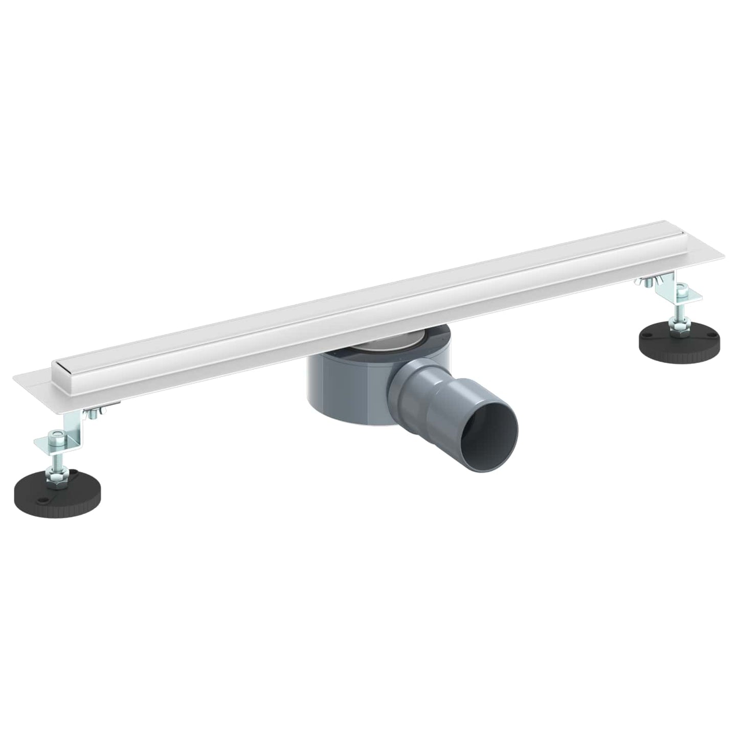 360° Duschablauf mit slim Modell Silber 50 cm Edelstahl 304