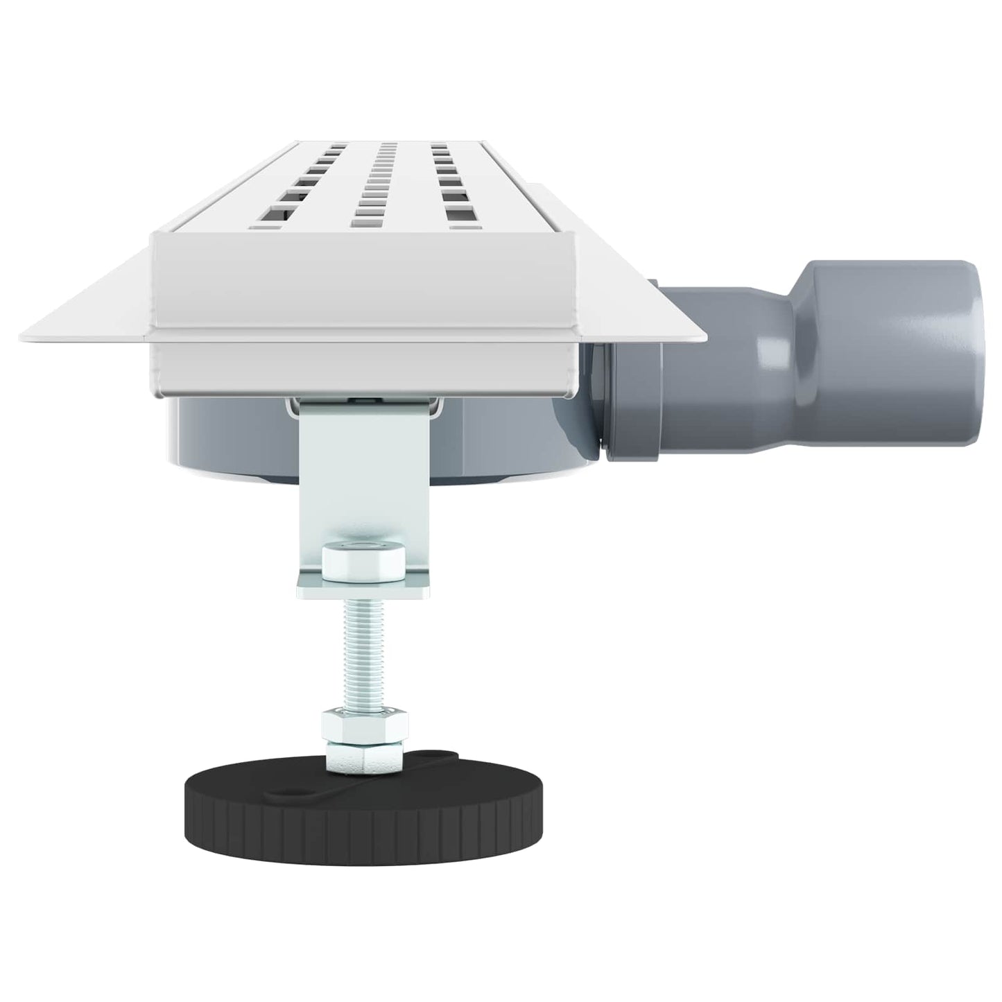 Duschabfluss im Liniendesign mit 360° Siphon Silber 90 cm
