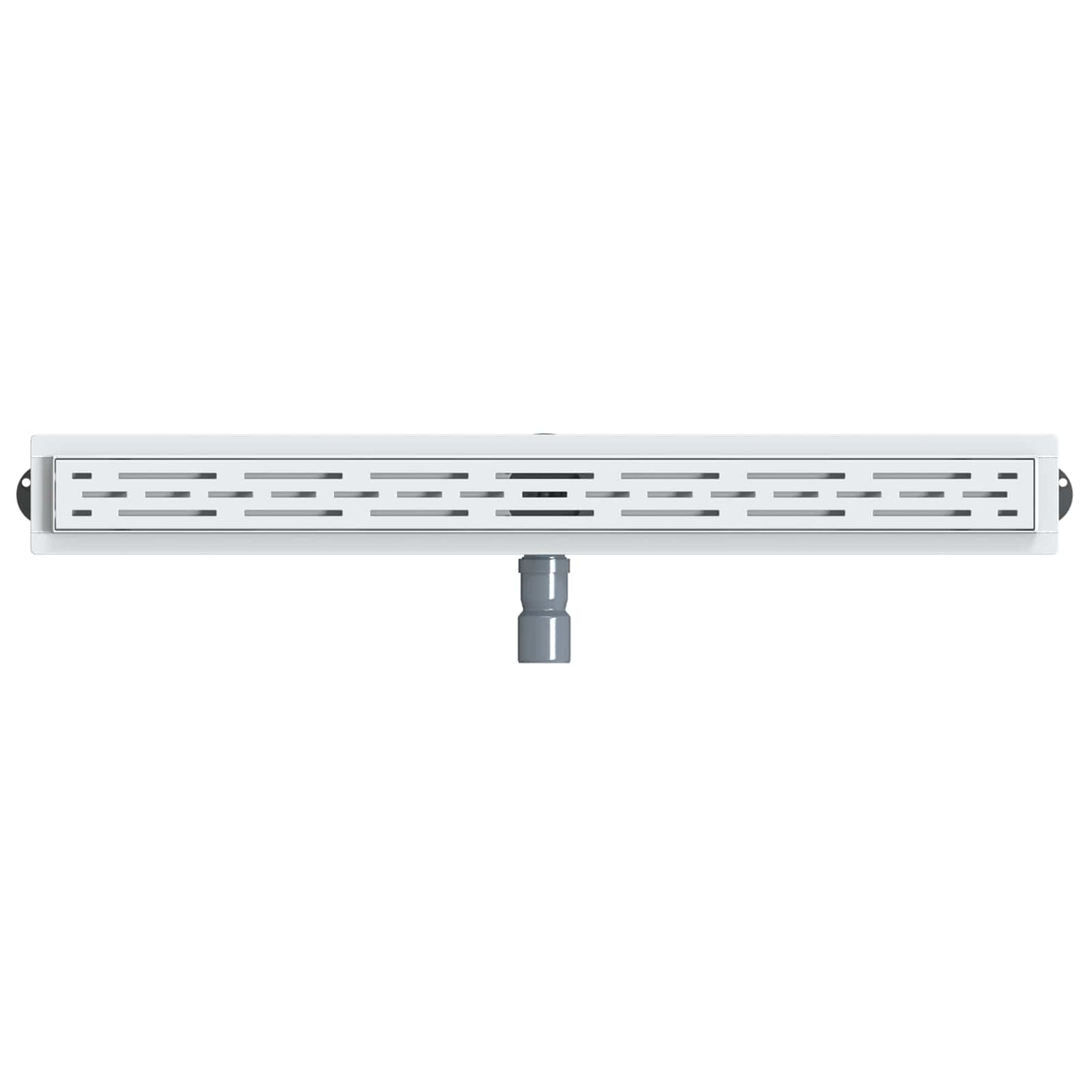 Duschabfluss im Liniendesign mit 360° Siphon Silber 90 cm