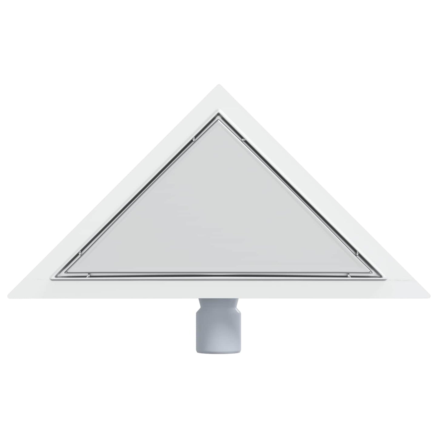 2 in 1 Dreiecks-Duschabfluss Silber 32 x 32 x 7,5 cm