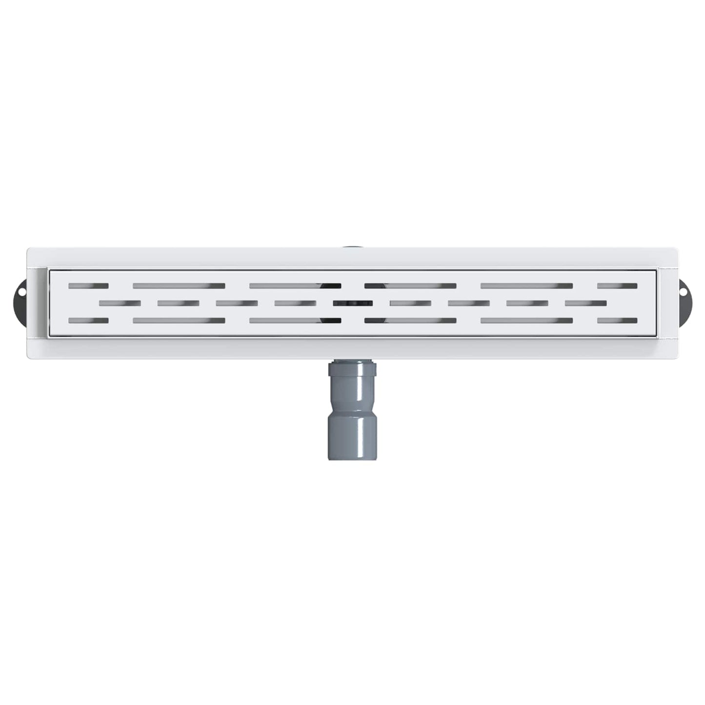 Duschabfluss im Liniendesign mit 360° Siphon Silber 60 cm