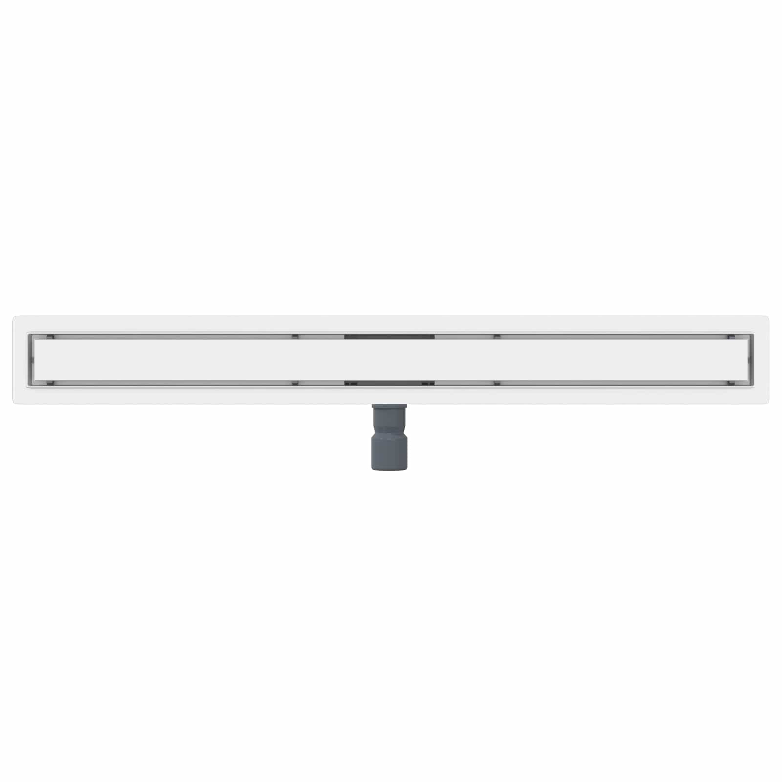 2 in 1 Duschabfluss Silber 100 cm Edelstahl 304