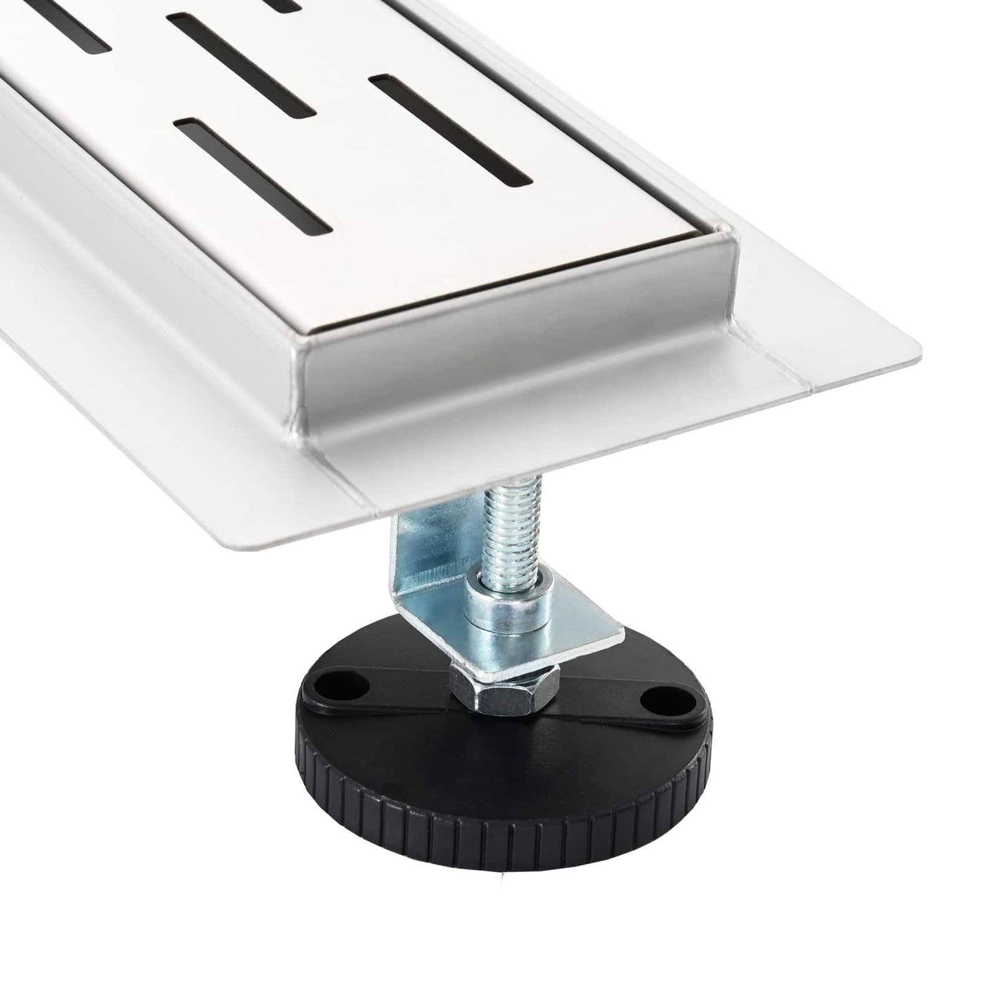 Duschabfluss im Liniendesign mit 360° Siphon Silber 70 cm
