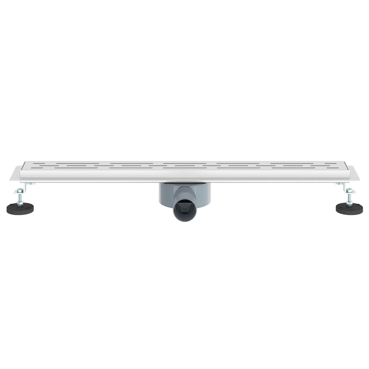 Duschabfluss im Liniendesign mit 360° Siphon Silber 70 cm