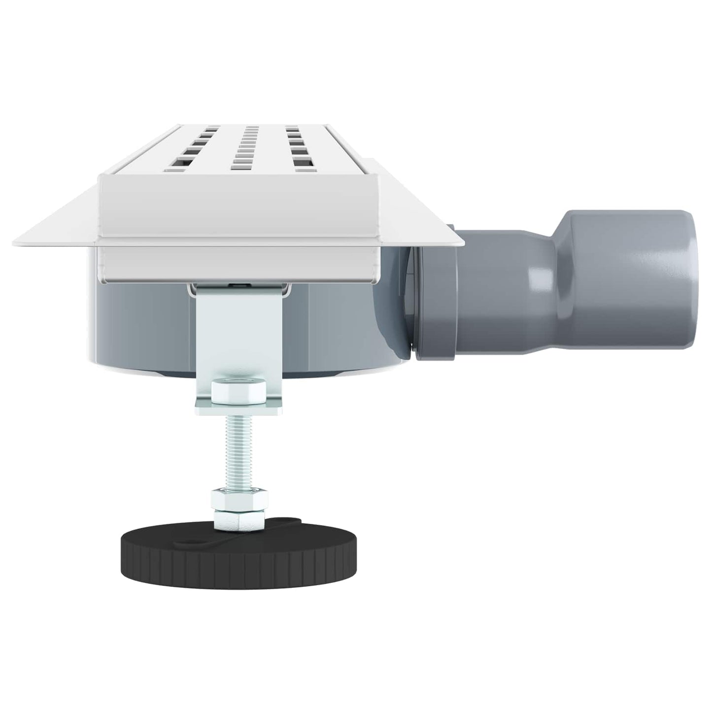 Duschabfluss im Liniendesign mit 360° Siphon Silber 70 cm