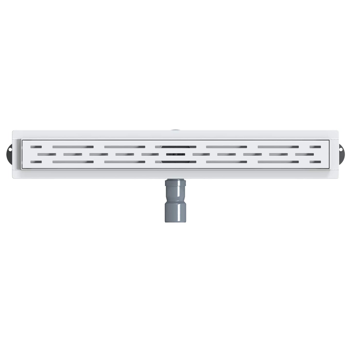 Duschabfluss im Liniendesign mit 360° Siphon Silber 70 cm