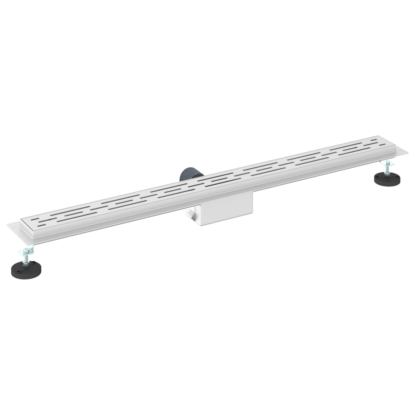 Duschabfluss mit Liniendesign Silber 100 cm Edelstahl 304