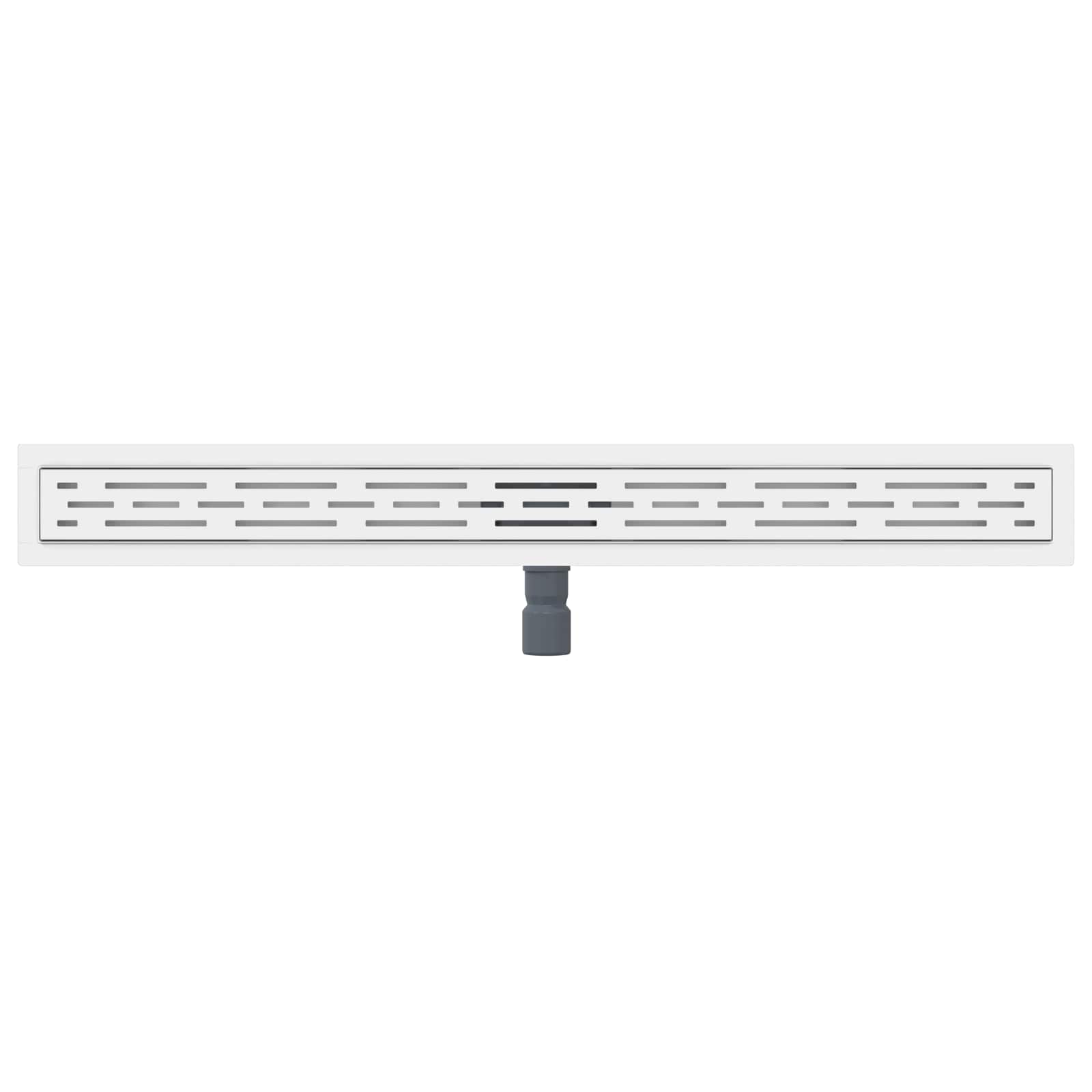 Duschabfluss mit Liniendesign Silber 100 cm Edelstahl 304