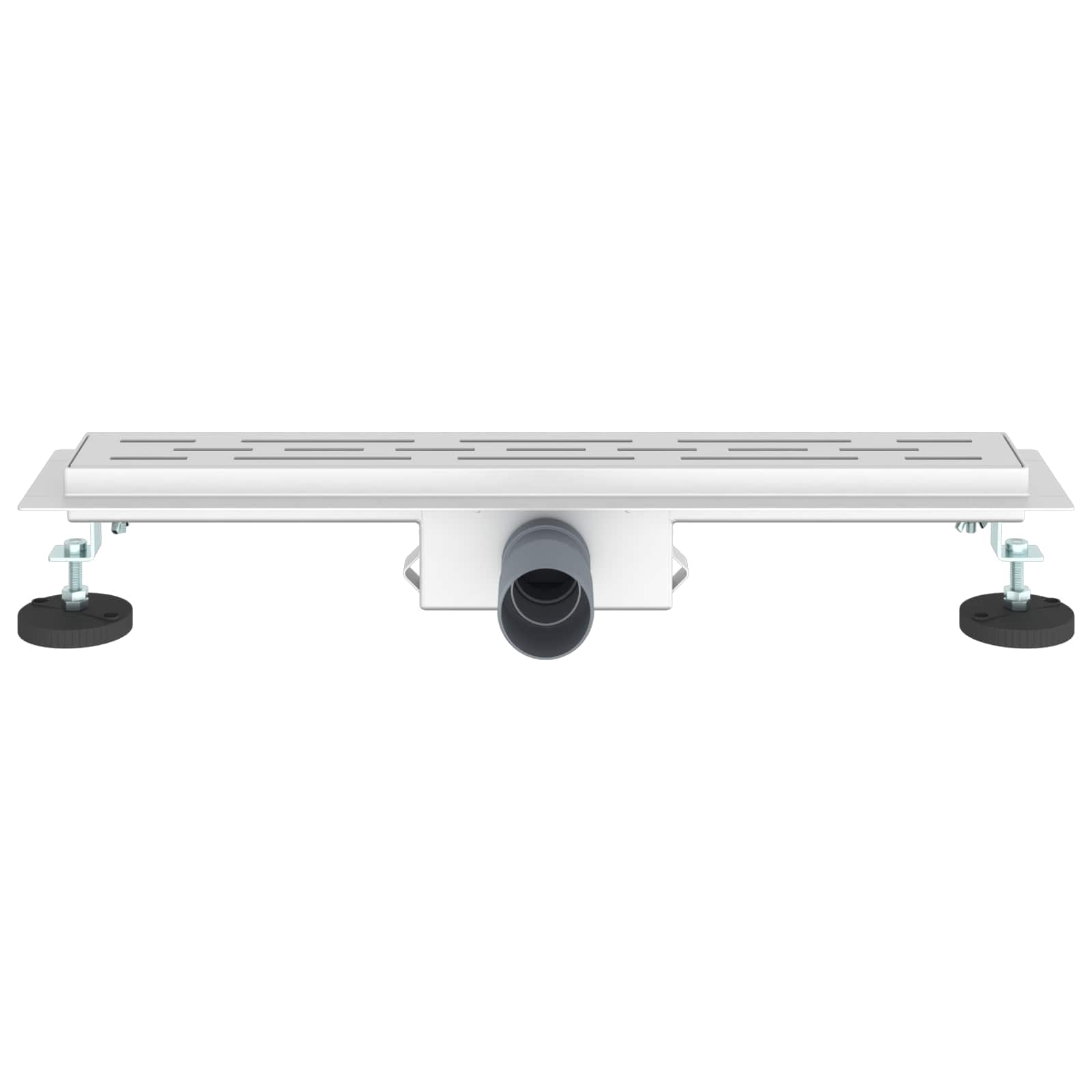 Duschabfluss mit Liniendesign Silber 50 cm Edelstahl 304