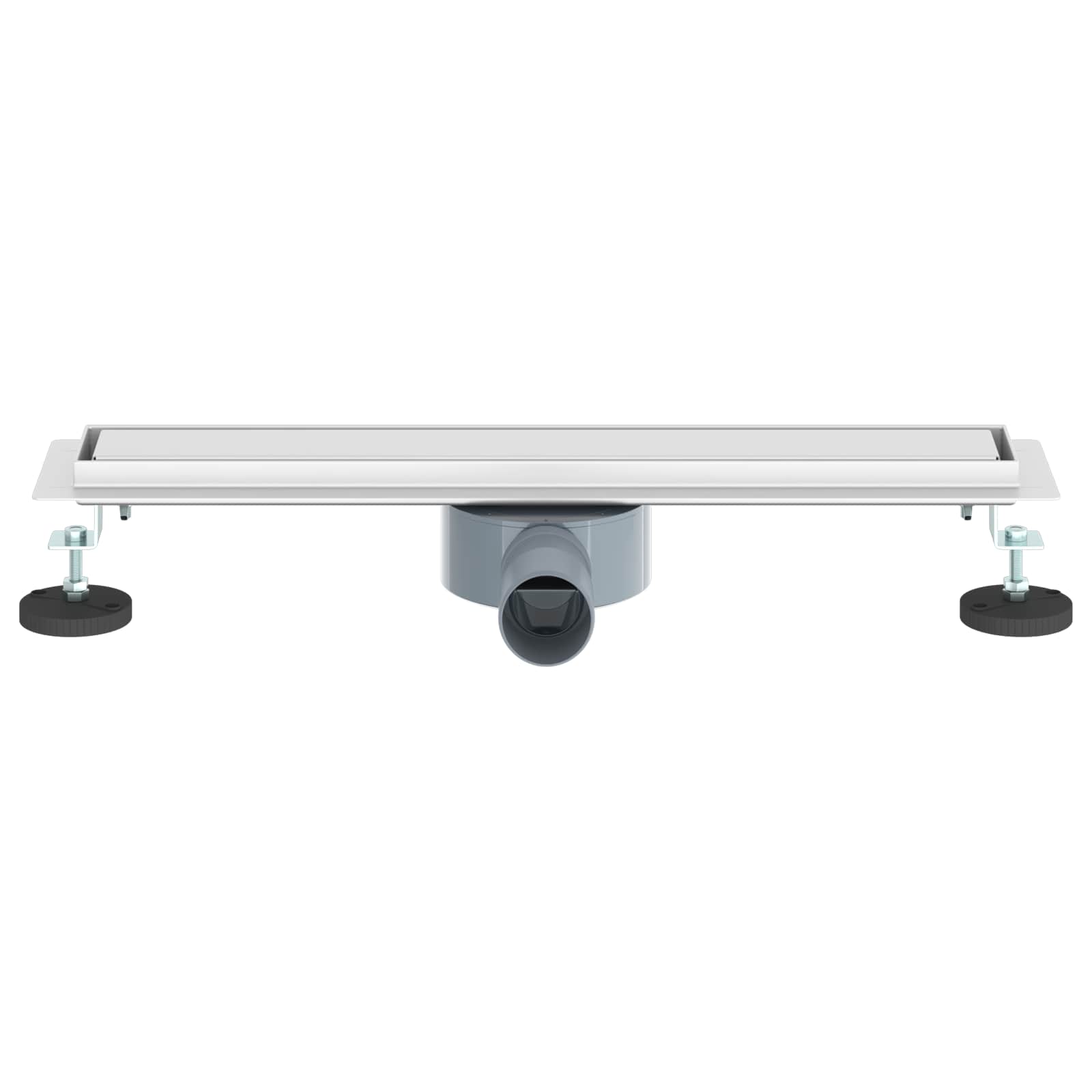 Duschablauf 2-in-1 mit 360° Siphon Silber 54 x 11 x 9,5 cm