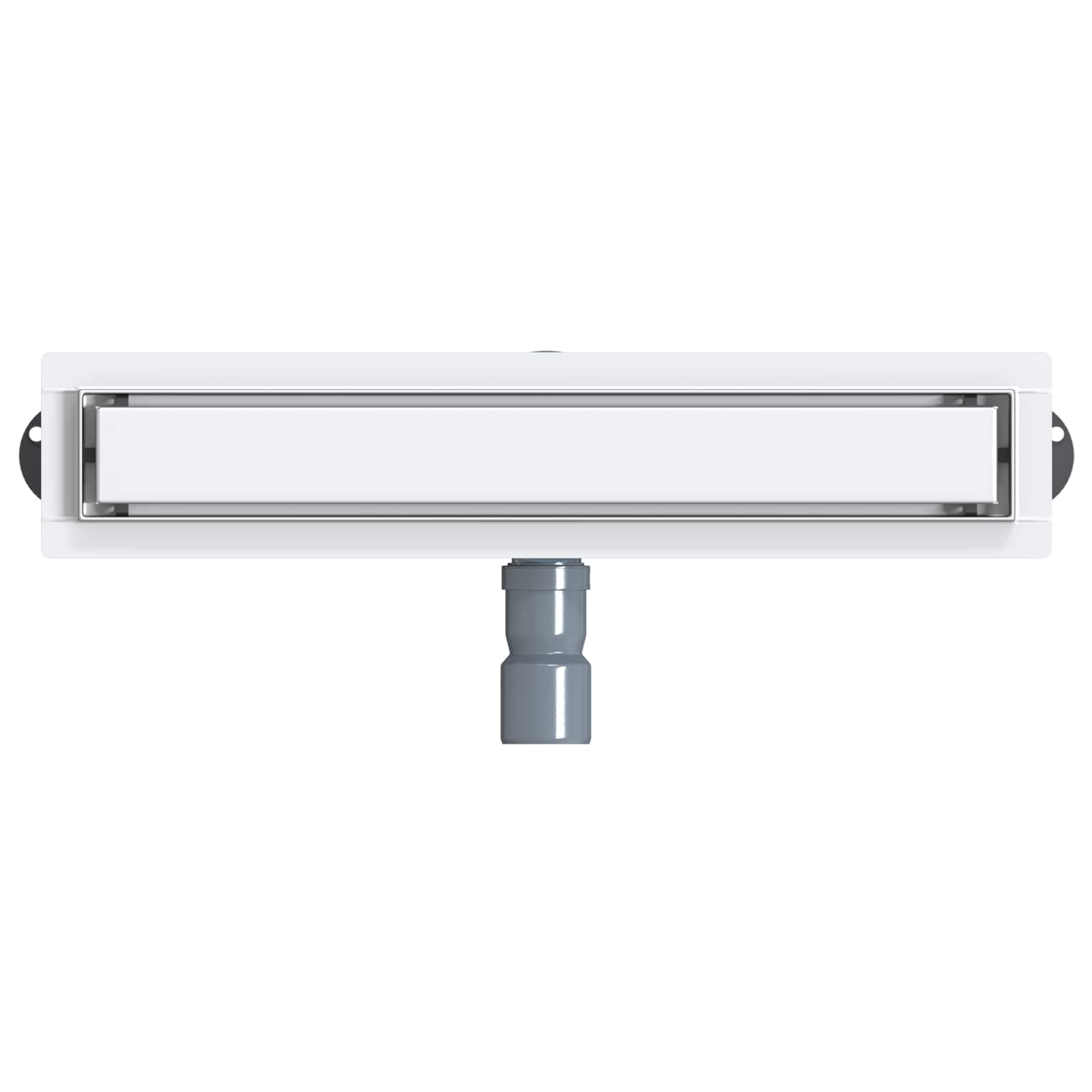 Duschablauf 2-in-1 mit 360° Siphon Silber 54 x 11 x 9,5 cm