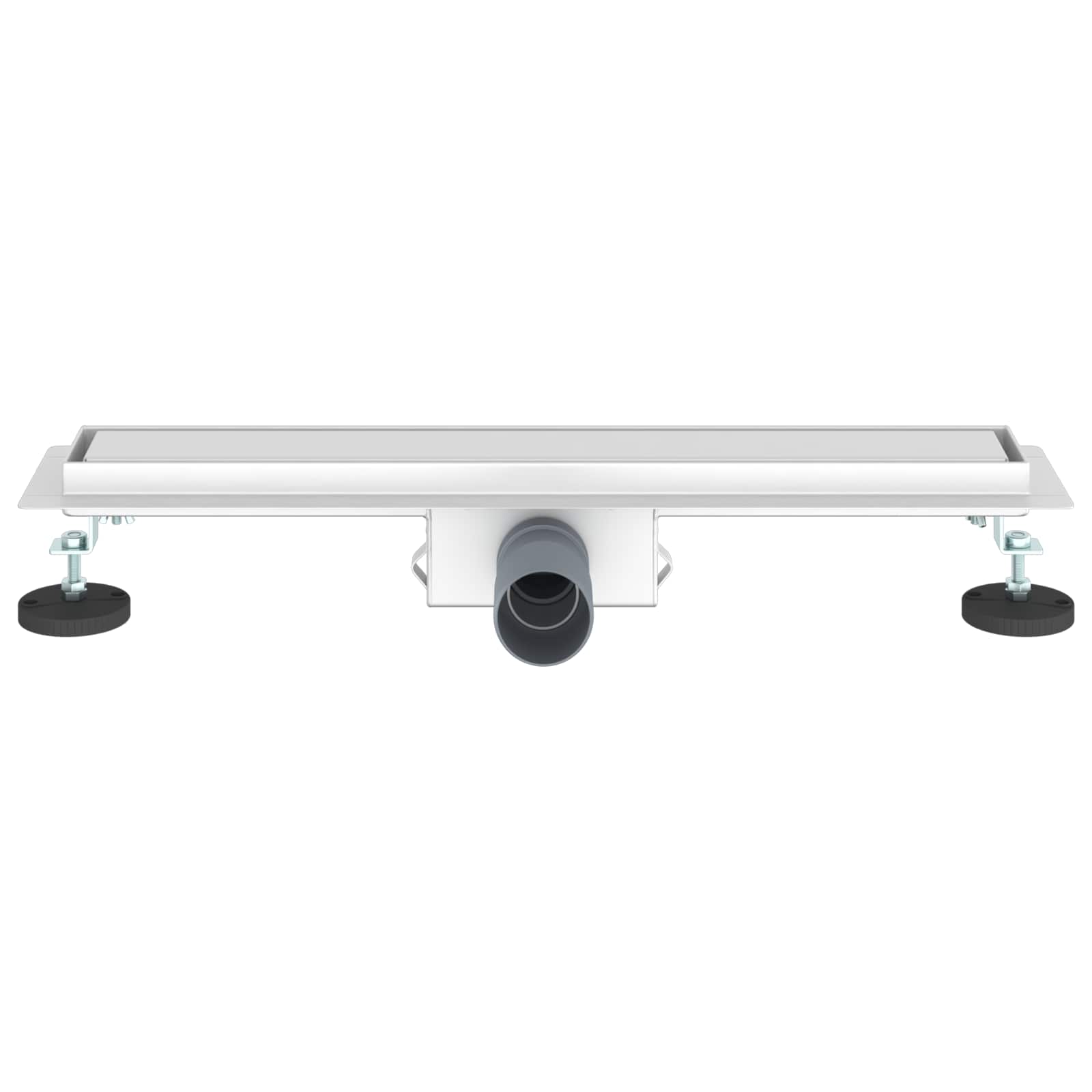 2 in 1 Duschabfluss Silber 60 cm Edelstahl 304