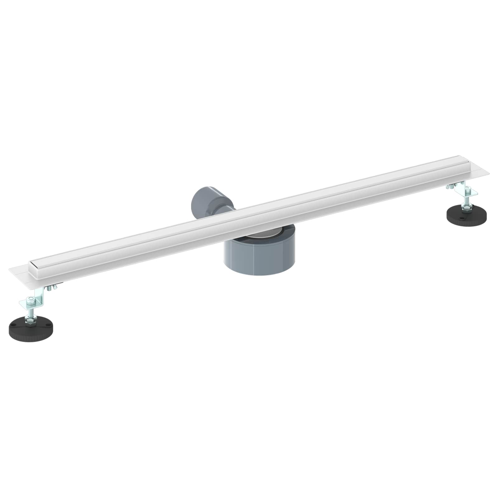 360° Duschablauf mit slim Modell Silber 70 cm Edelstahl 304