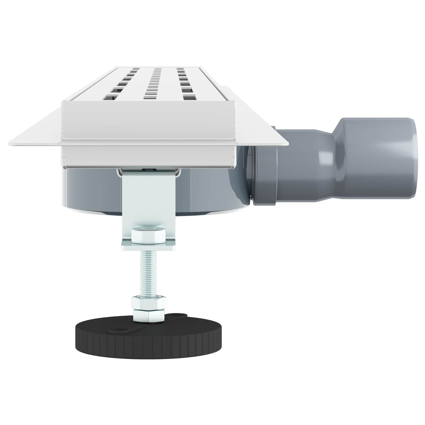 Duschabfluss im Liniendesign mit 360° Siphon Silber 80 cm