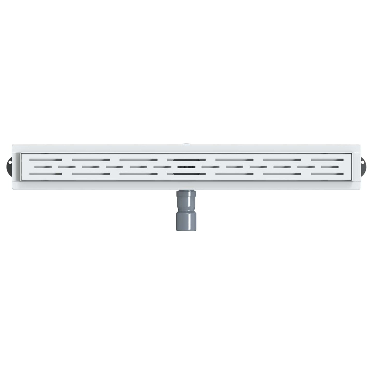 Duschabfluss im Liniendesign mit 360° Siphon Silber 80 cm