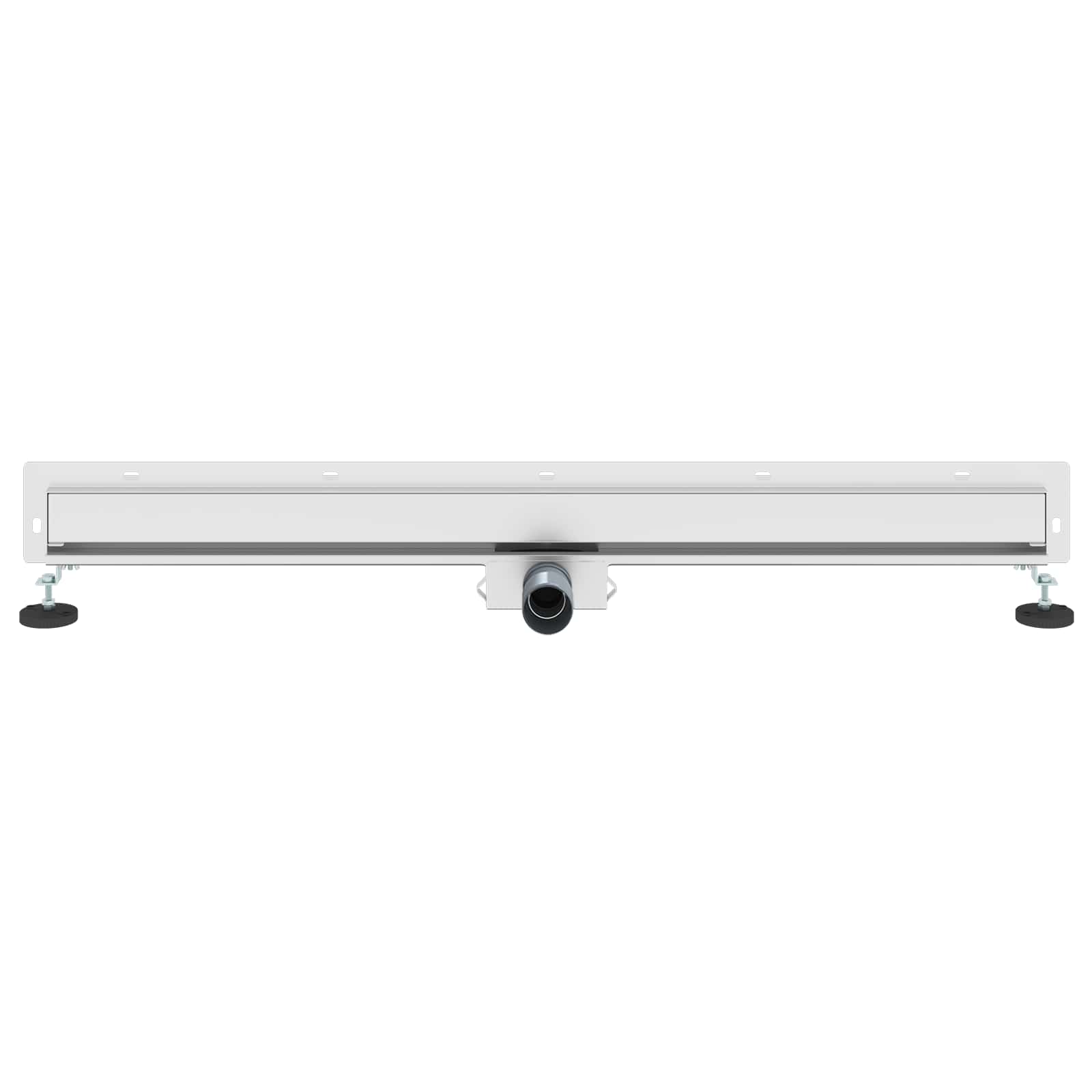 Wandmontierter Duschablauf Silber 100 cm Edelstahl 304