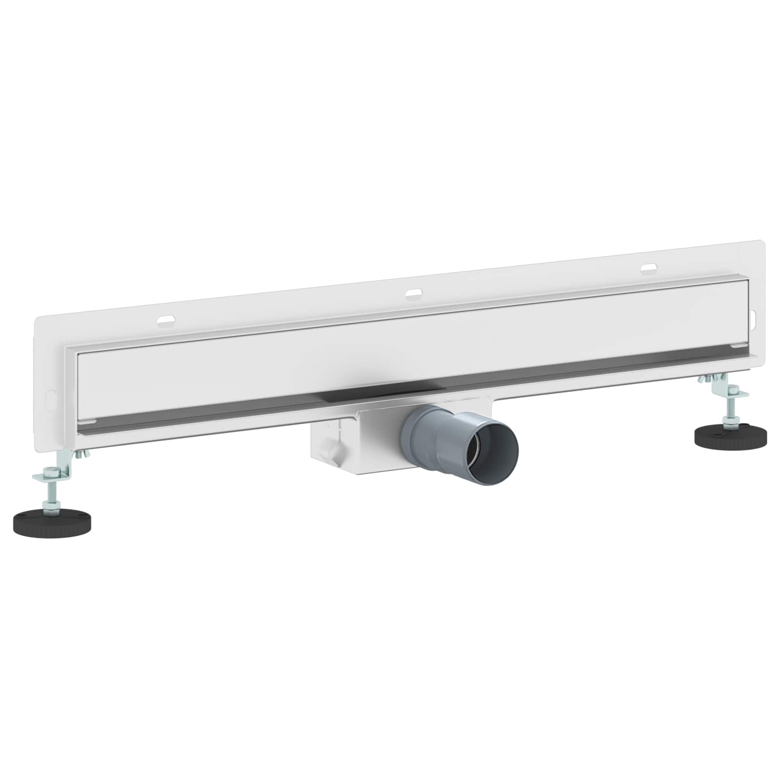 Wandmontierter Duschablauf Silber 60 cm Edelstahl 304