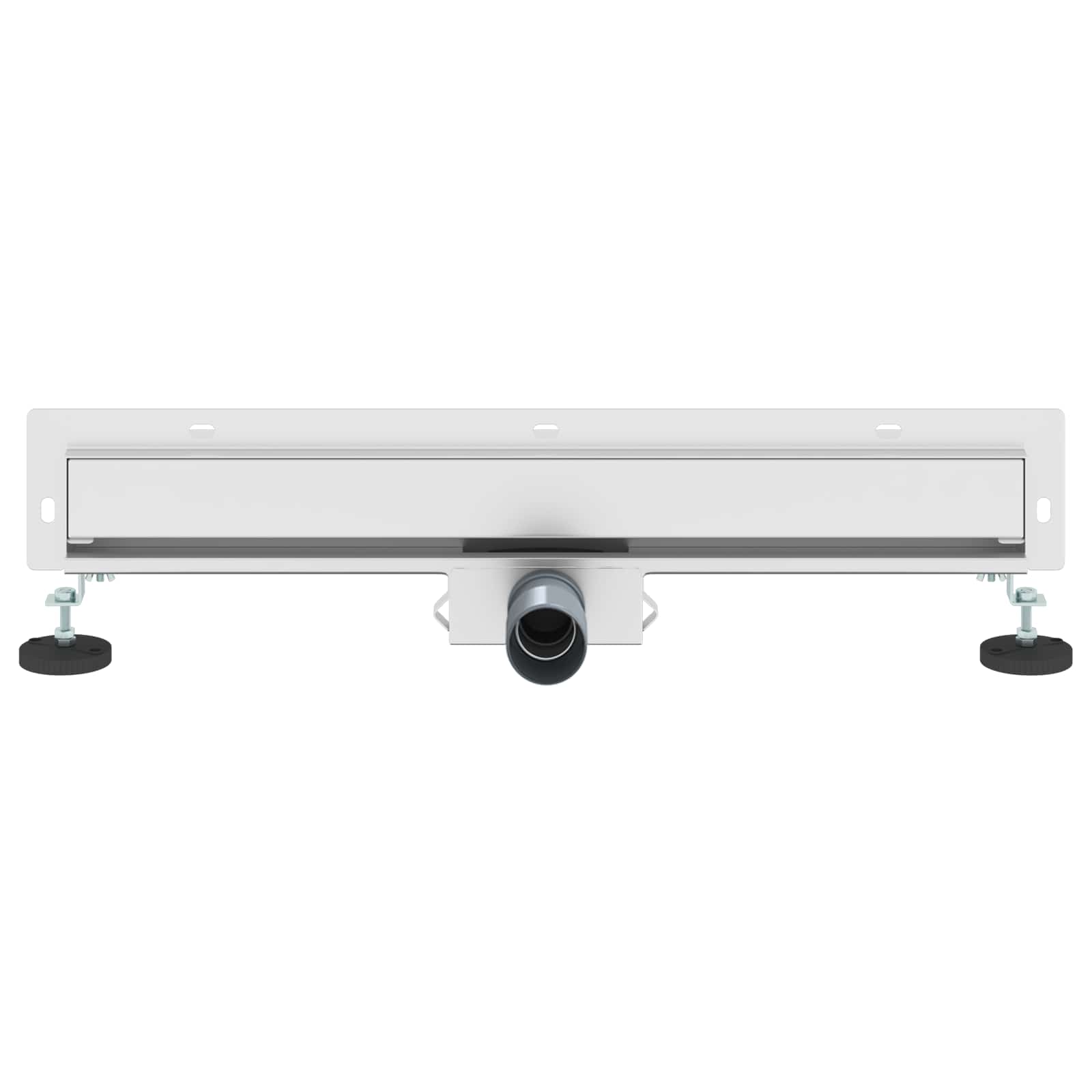 Wandmontierter Duschablauf Silber 60 cm Edelstahl 304