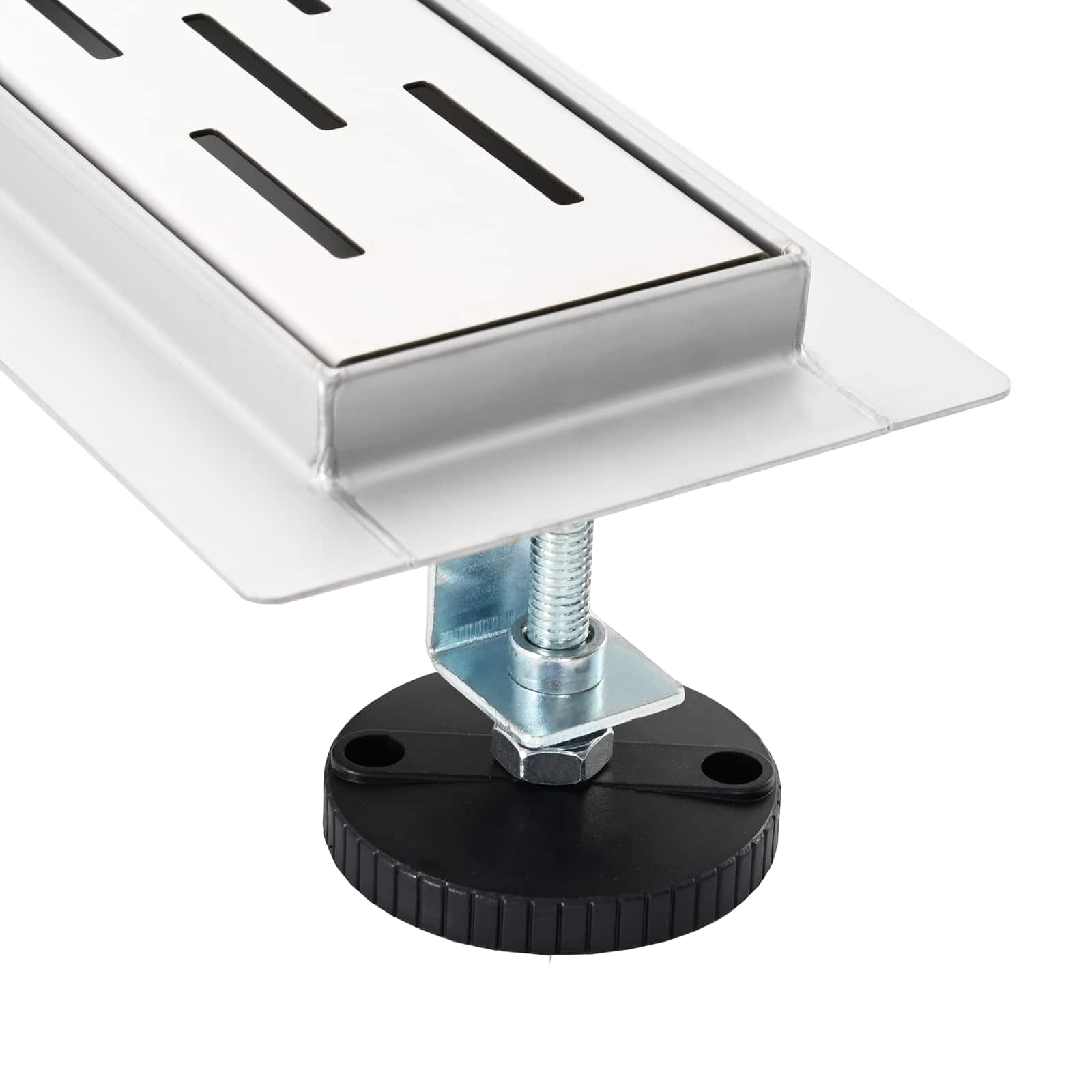 Duschabfluss im Liniendesign mit 360° Siphon Silber 100 cm