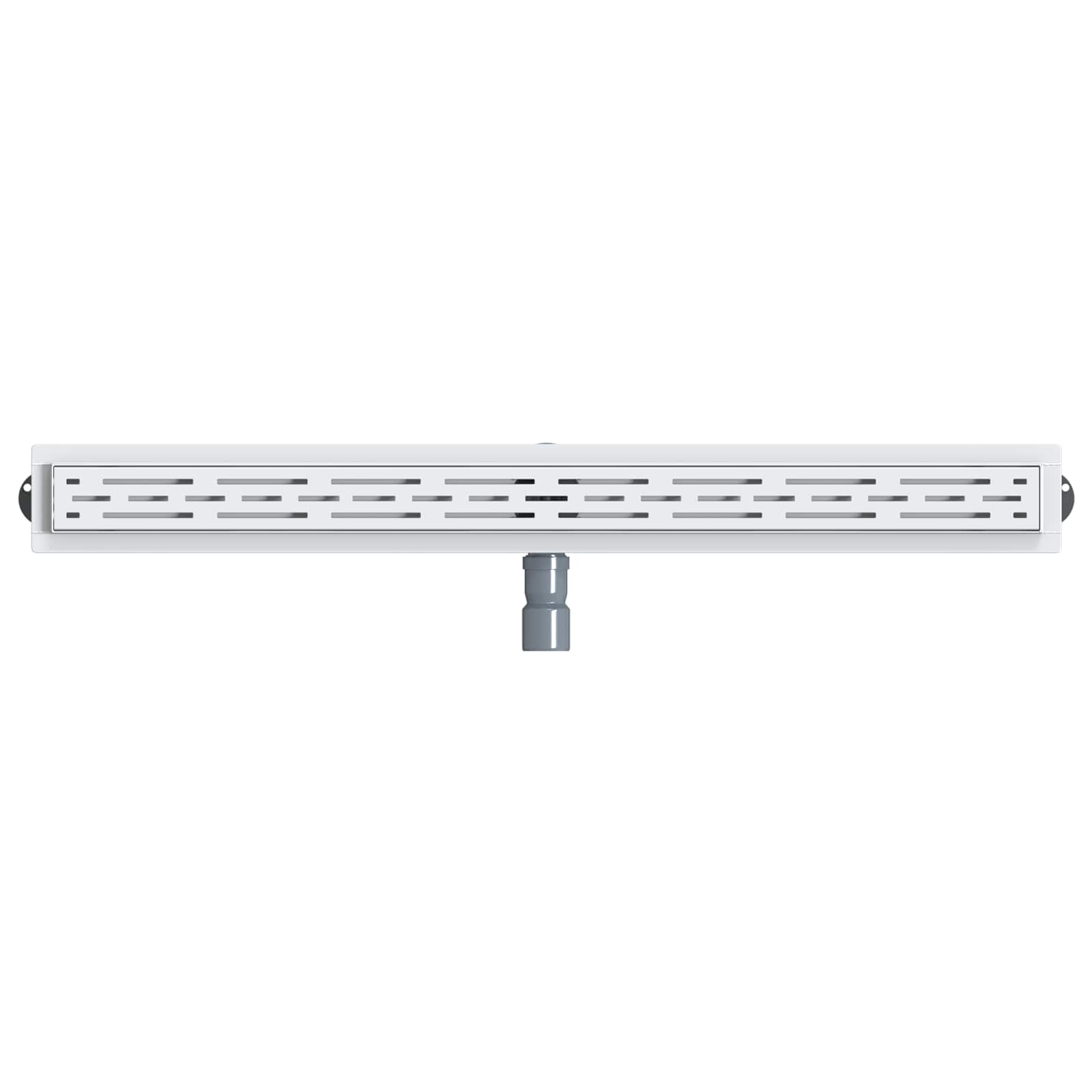 Duschabfluss im Liniendesign mit 360° Siphon Silber 100 cm