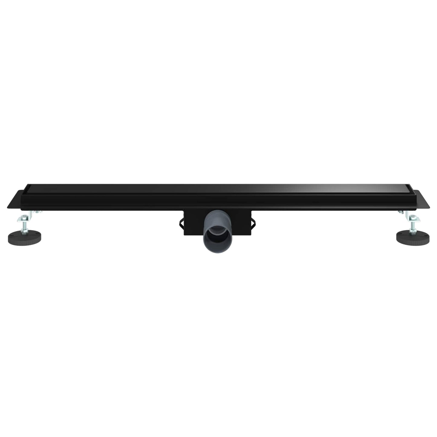 2 in 1 Duschabfluss Schwarz 80 cm Edelstahl 304