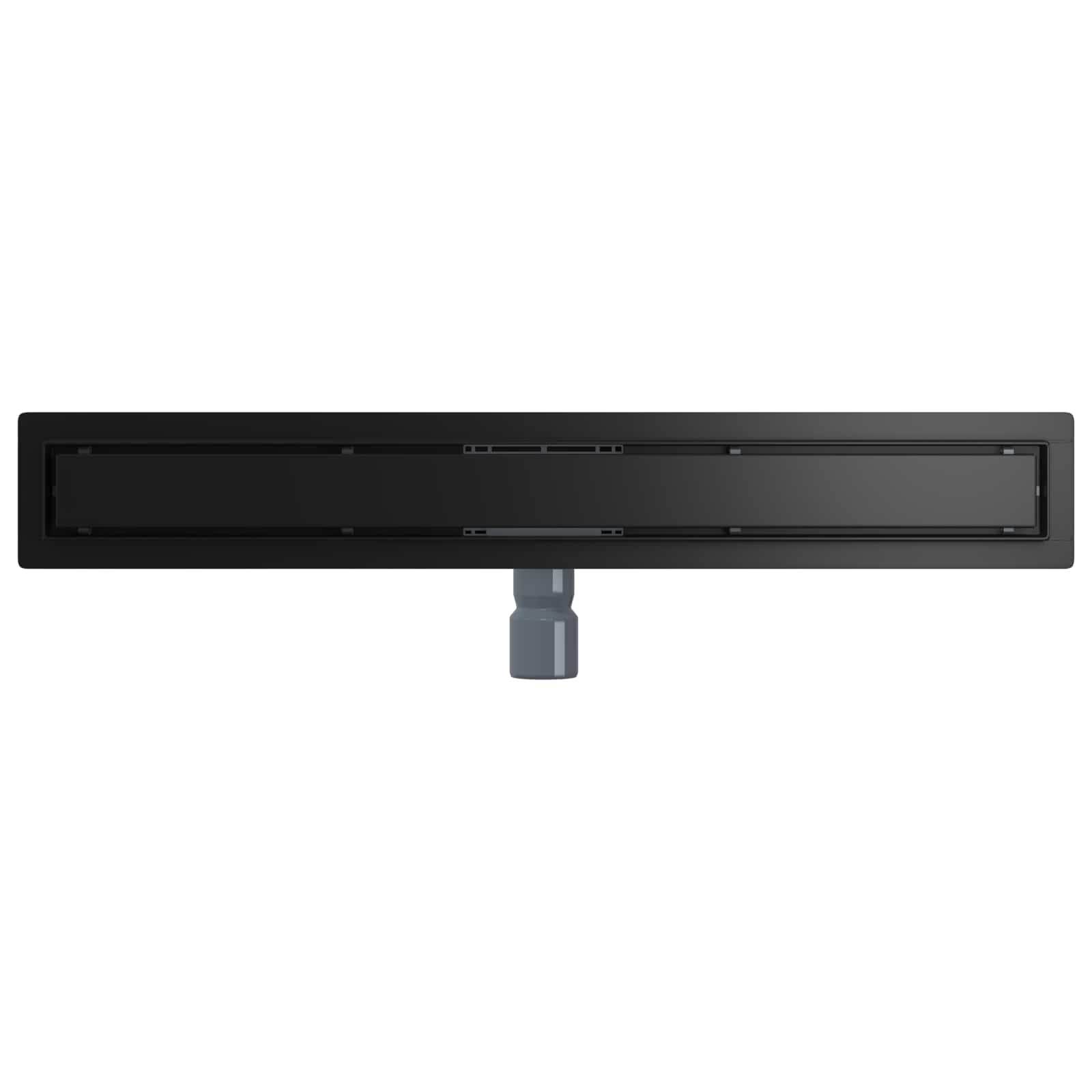 2 in 1 Duschabfluss Schwarz 80 cm Edelstahl 304