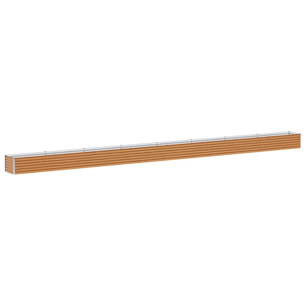 Hochbeet Hellbraun 775 x 50 x 36 cm Verzinkter Stahl