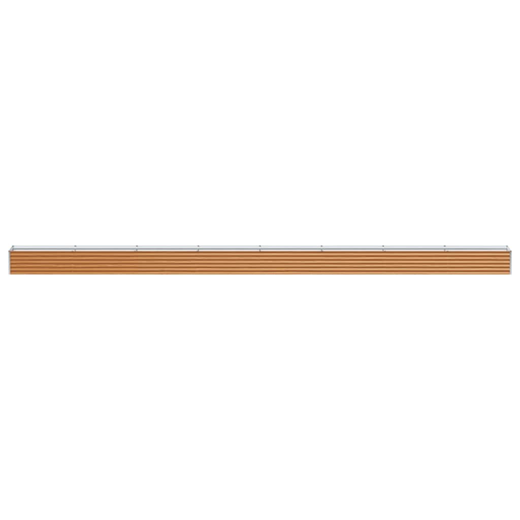 Hochbeet Hellbraun 775 x 50 x 36 cm Verzinkter Stahl