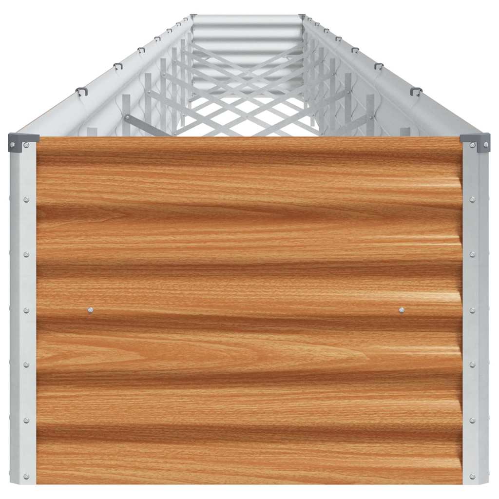 Hochbeet Hellbraun 775 x 50 x 36 cm Verzinkter Stahl