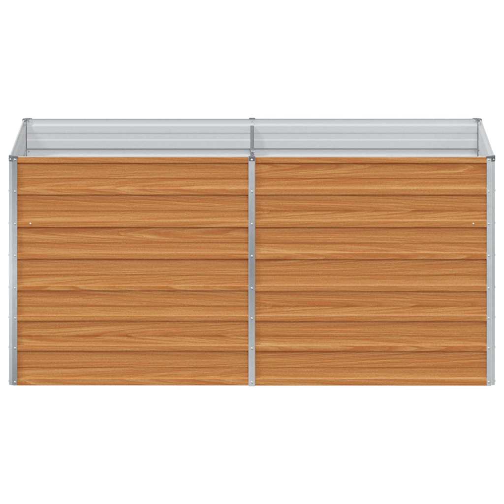 Hochbeet Hellbraun 160 x 80 x 77 cm Verzinkter Stahl