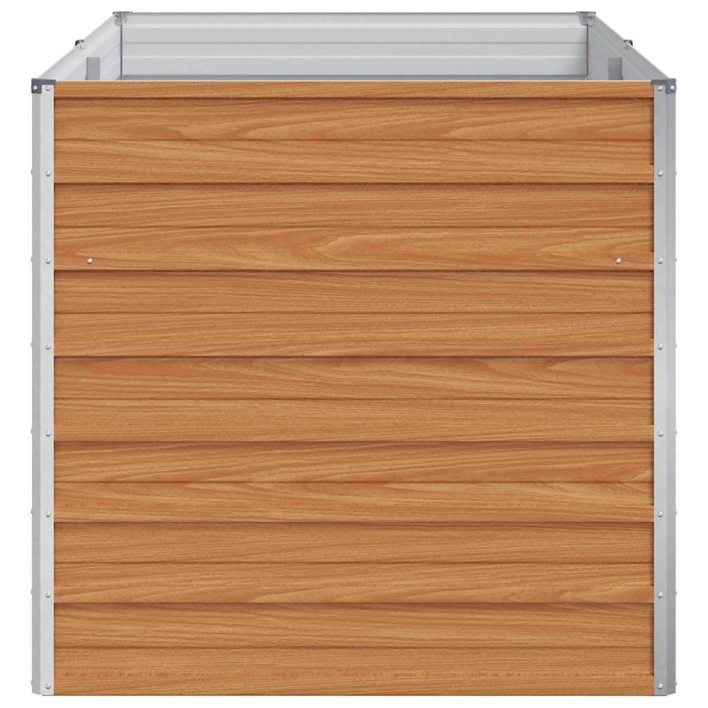 Hochbeet Hellbraun 160 x 80 x 77 cm Verzinkter Stahl
