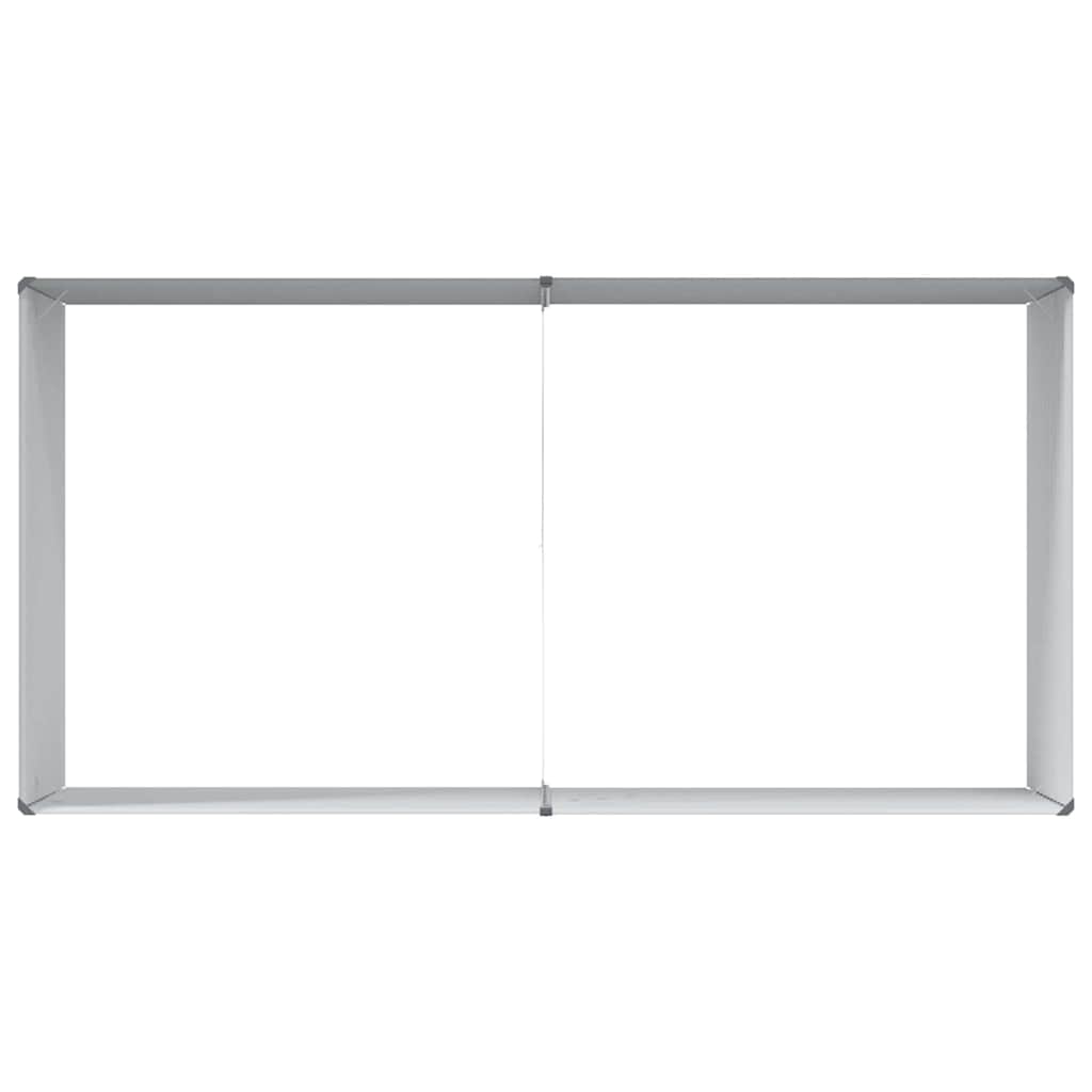 Hochbeet Hellbraun 195 x 100 x 68 cm Verzinkter Stahl
