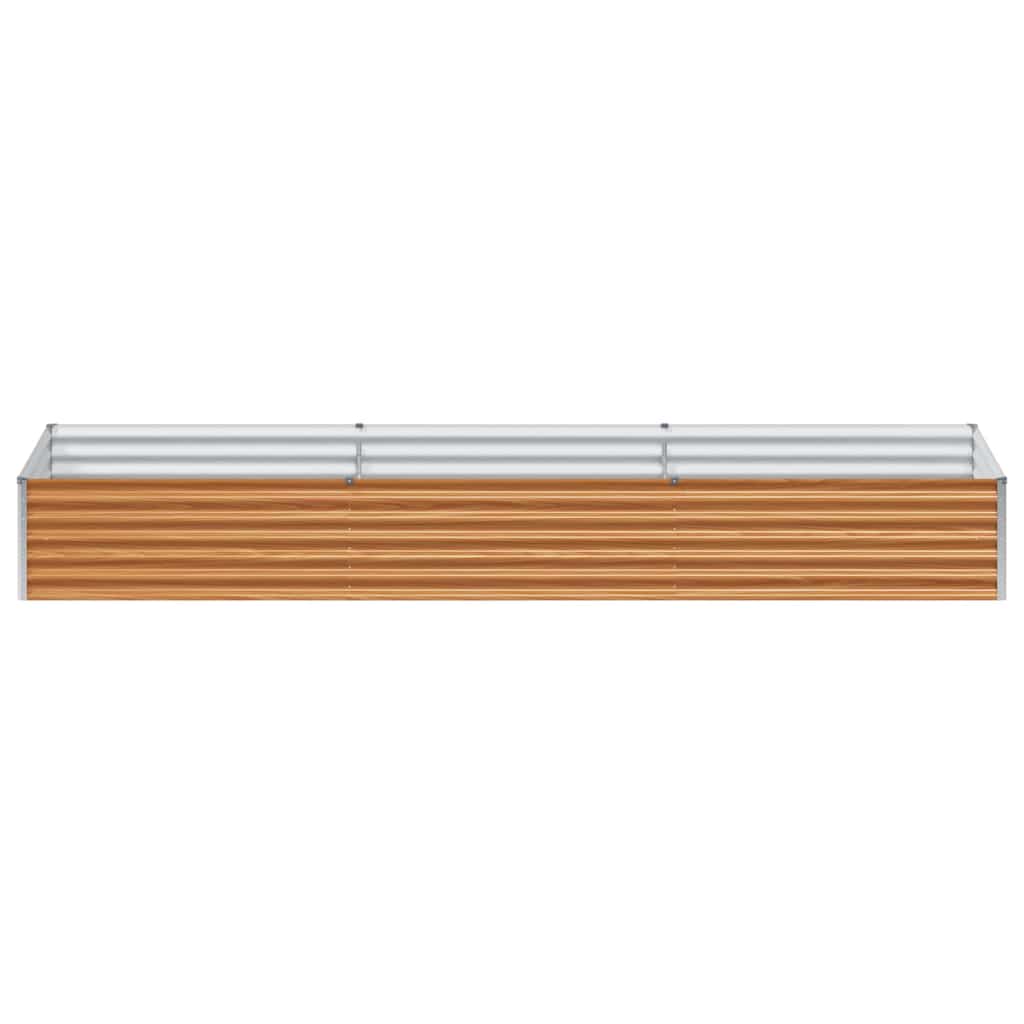 Hochbeet Hellbraun 290 x 100 x 36 cm Verzinkter Stahl